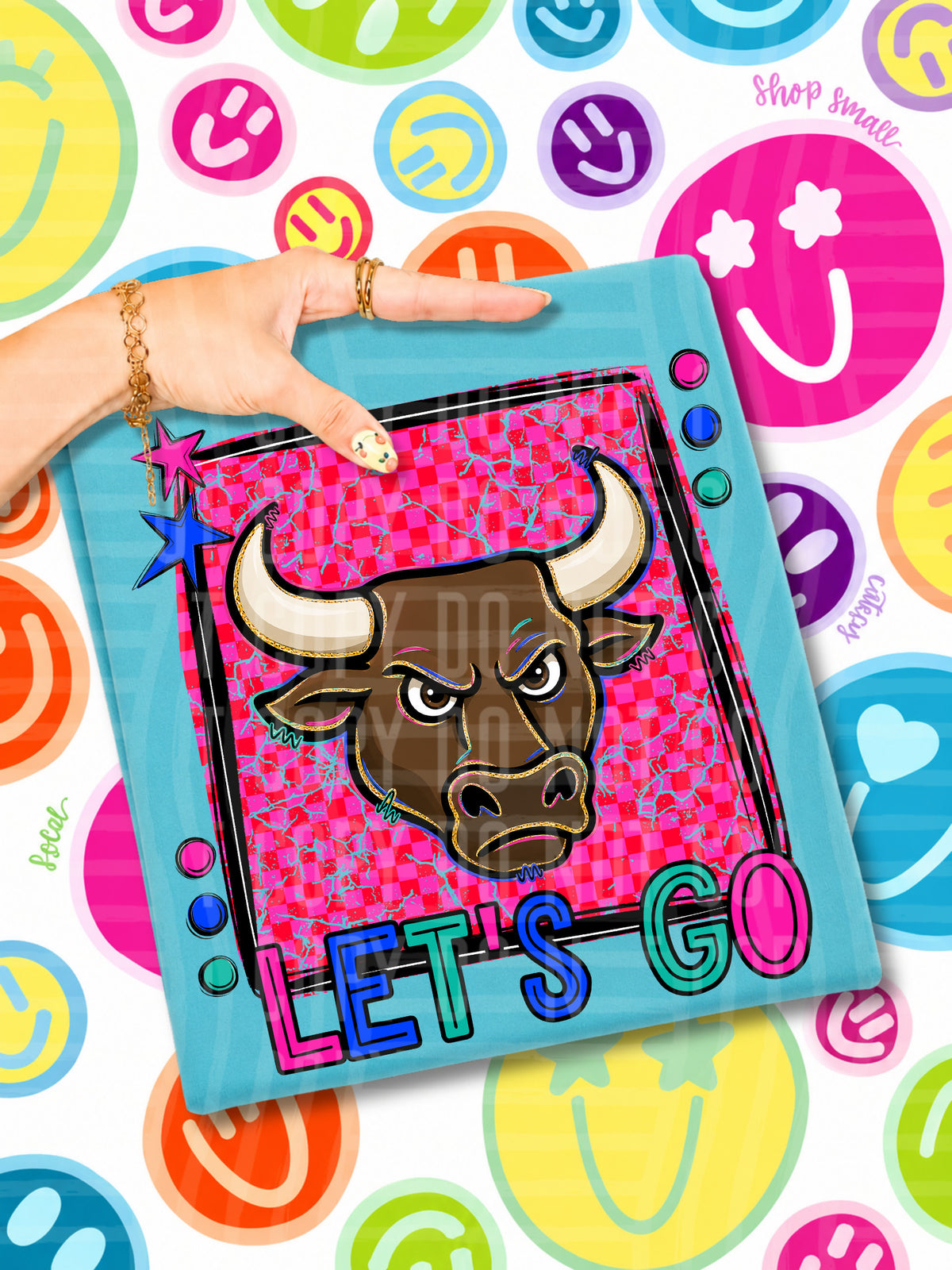 Lets go jersey candy mascots (Caplinger) DTF transfer