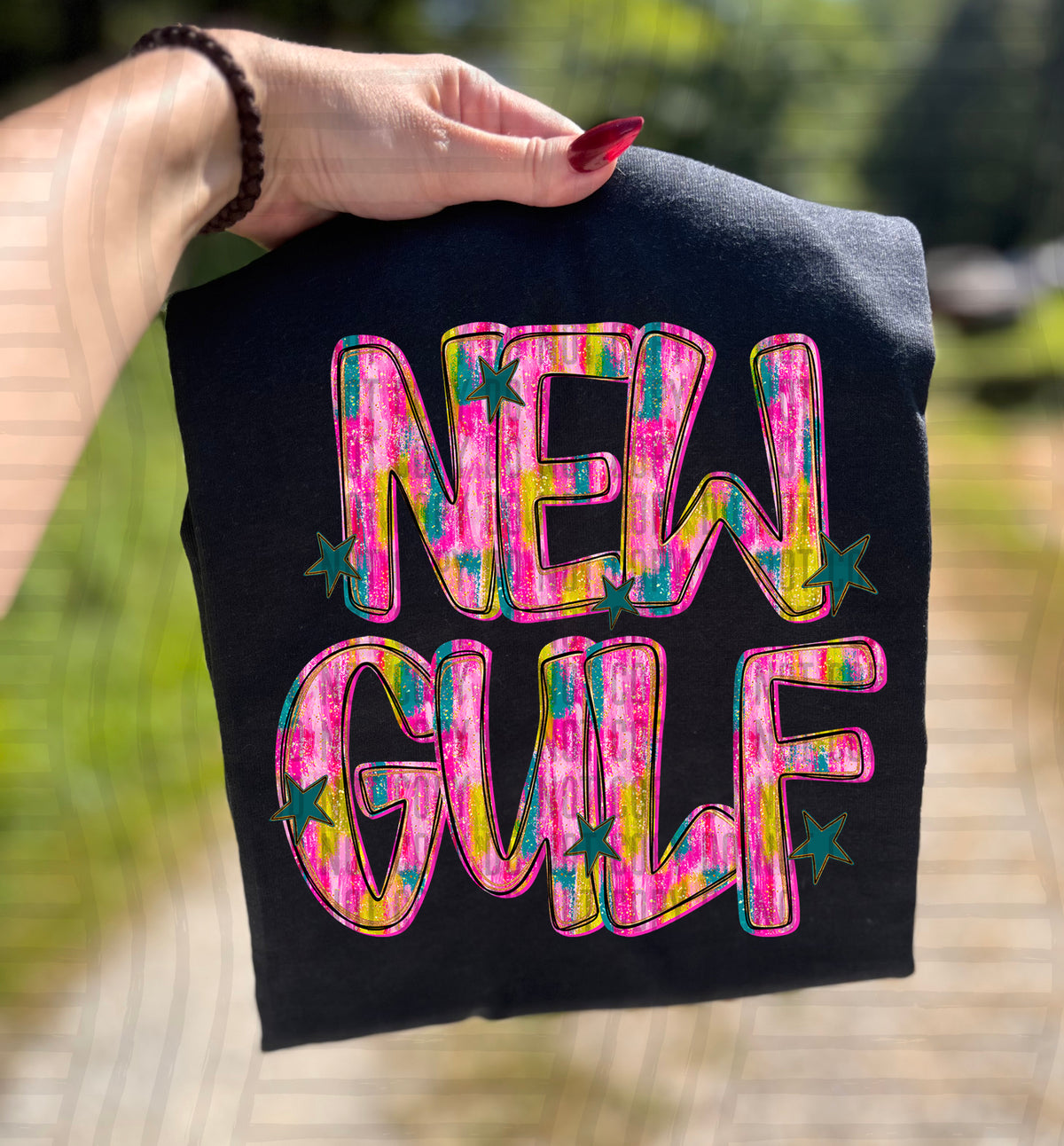 Newgulf Pink Brushstroke (Caplinger) DTF Transfers