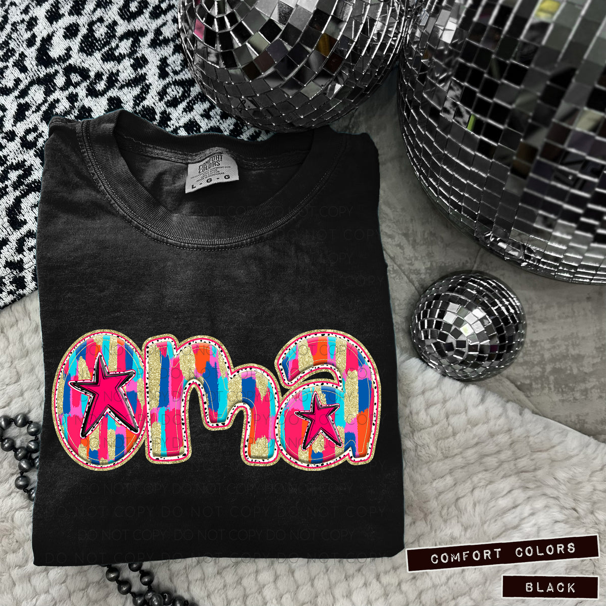 Oma Tutti Brushstrokes (Caplinger) DTF transfer