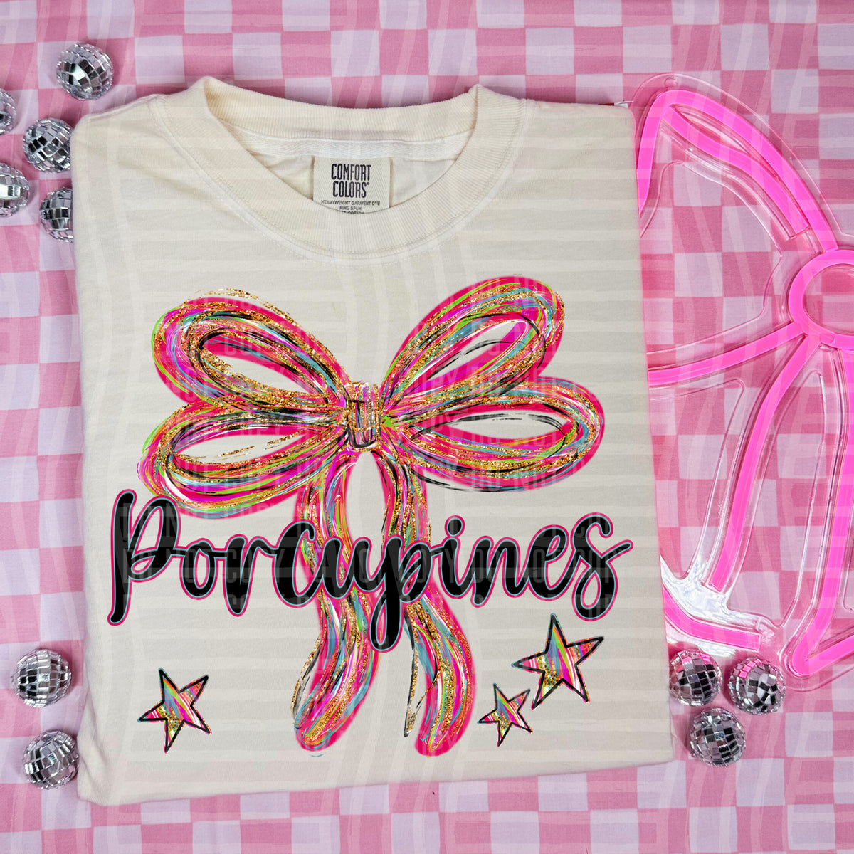 Porcupines Whimsical Bow (caplinger) DTF transfer