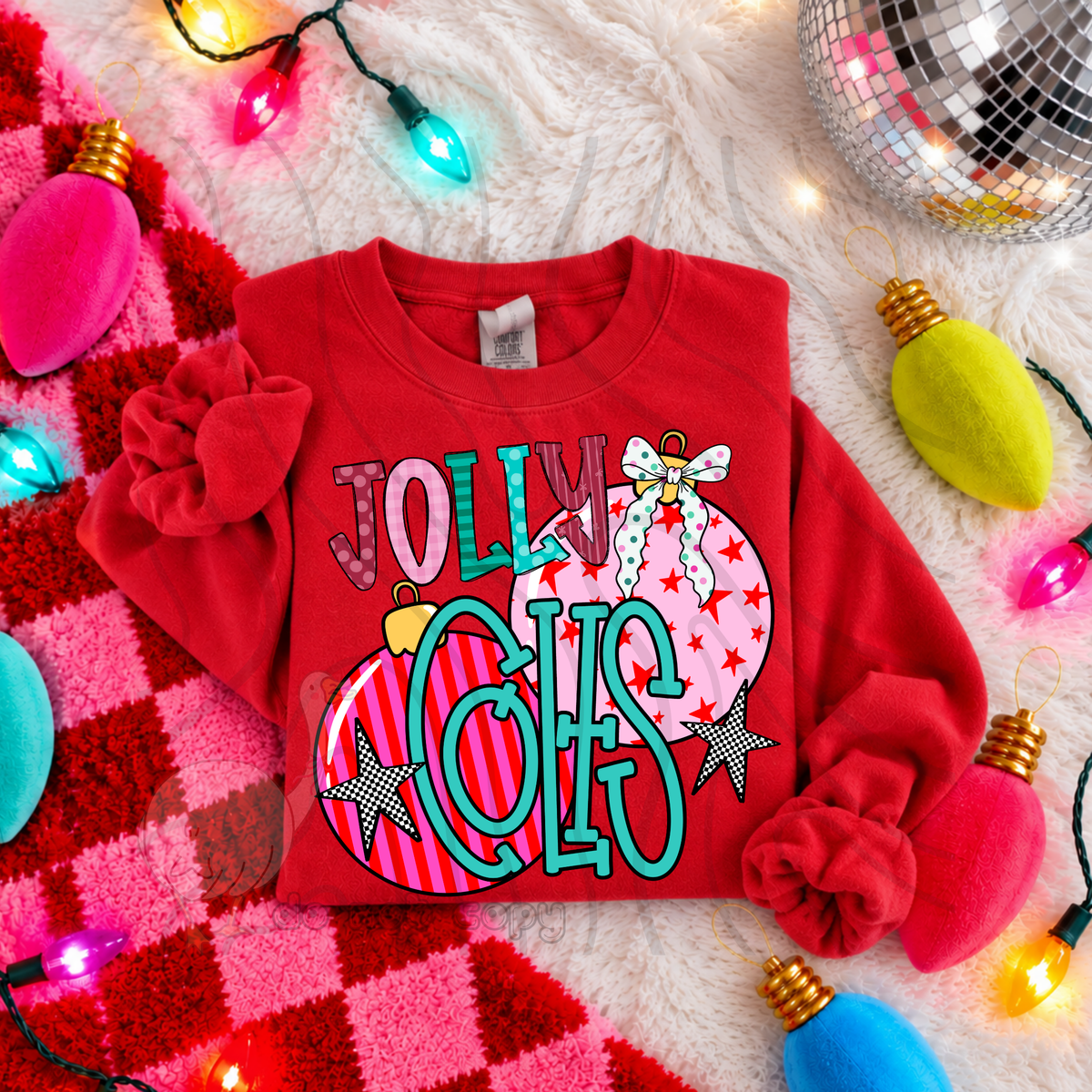 Jolly Colts pink ornaments (DKD) DTF Transfer