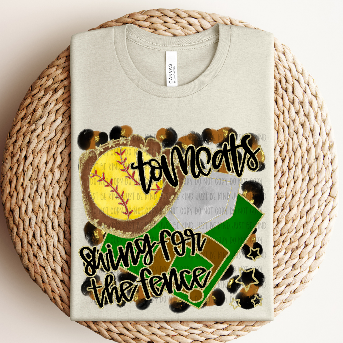 Softball Tomcats For The Fence (Caplinger) 83518 DTF Transfer