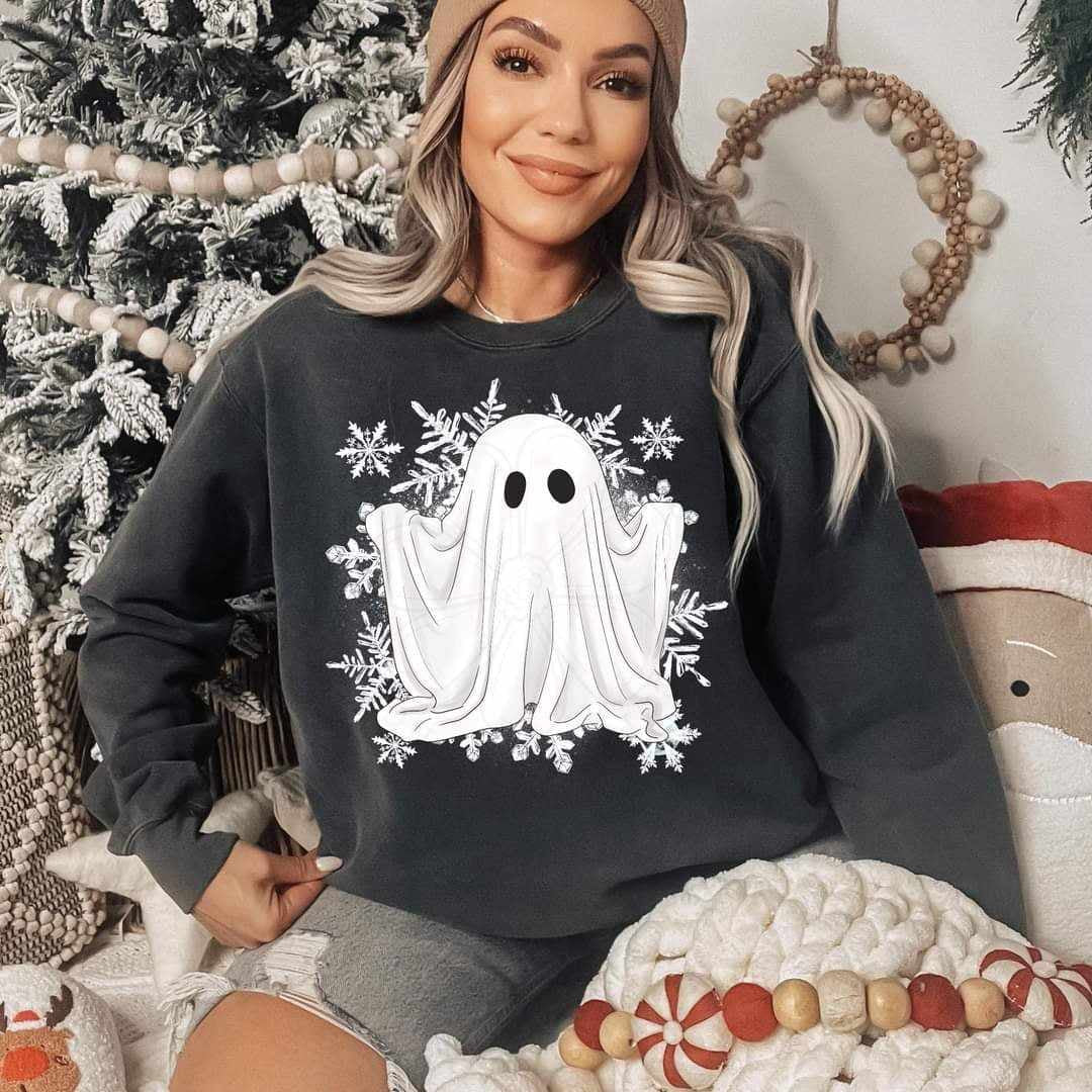 Ghost with snowflakes (LYTTLE) 64211 DTF transfer