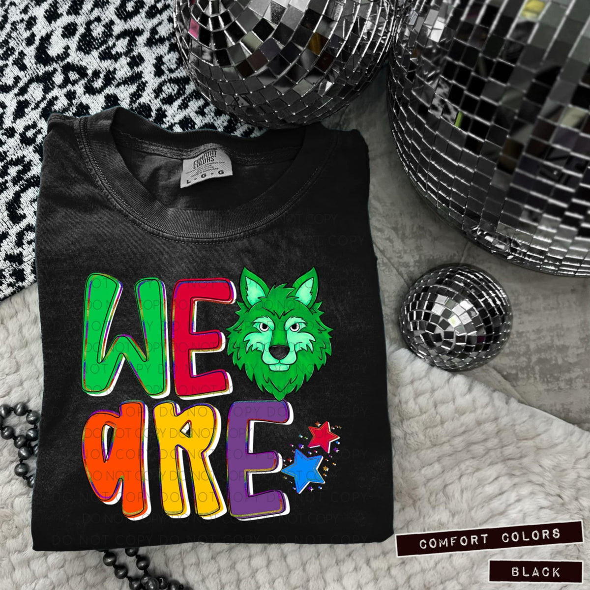 We are wolves green (Caplinger) 100883 DTF transfer