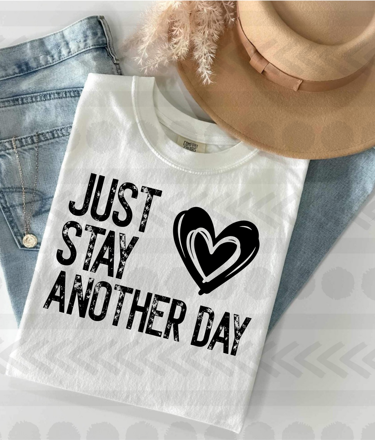 Just stay another day 13636 DTF transfer