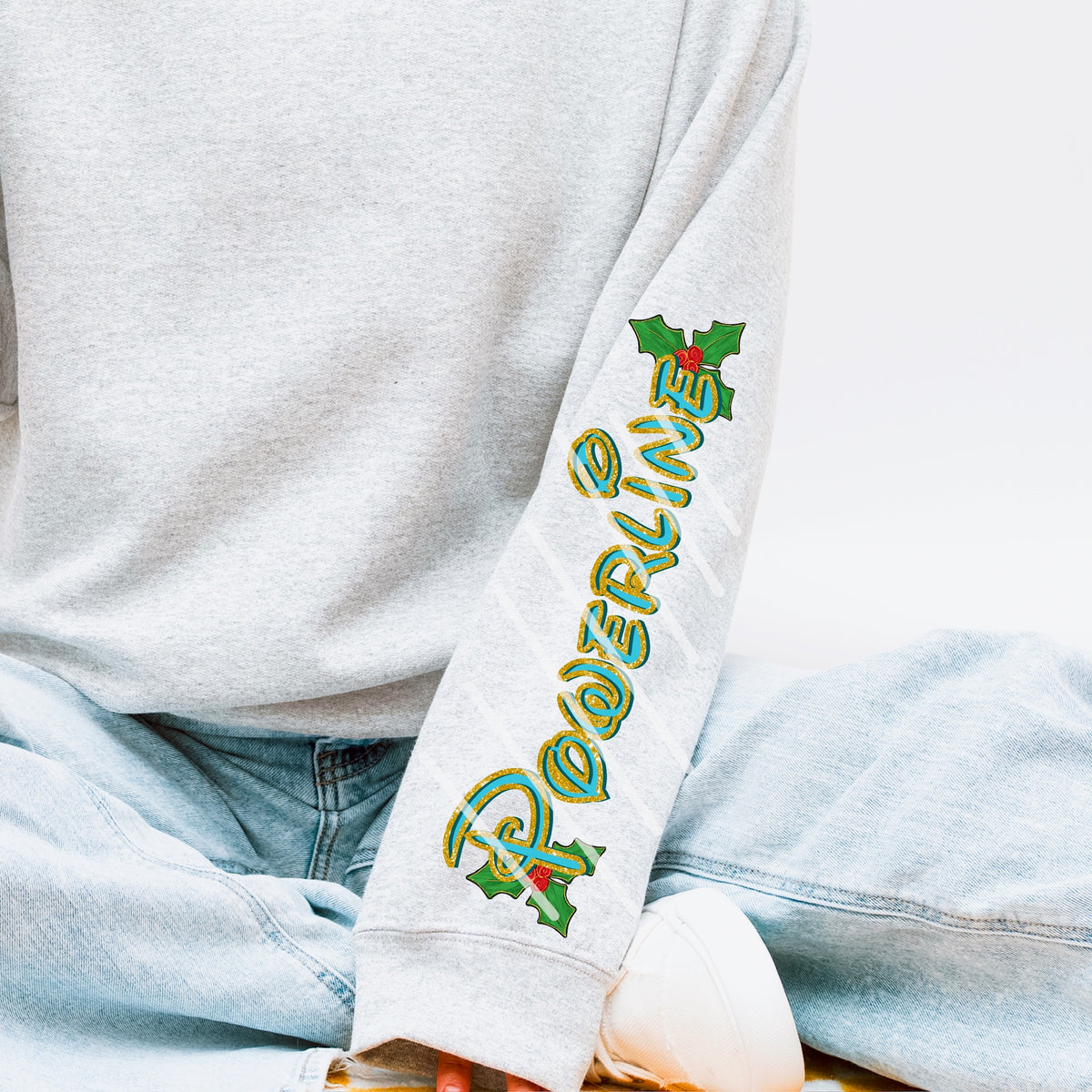 P Line snow globe SLEEVE (ss/renewed) 114476 DTF transfer