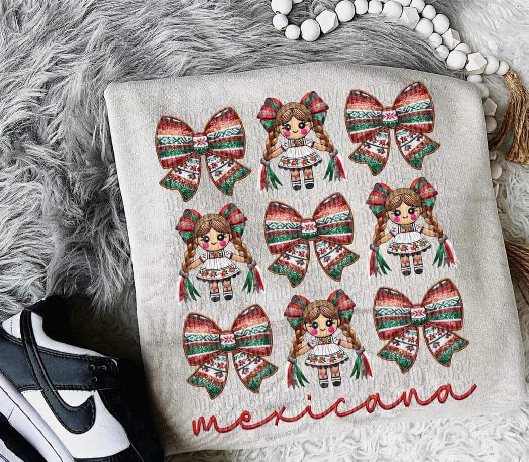 Mexicana village red font (crafti) 62139 DTF transfer