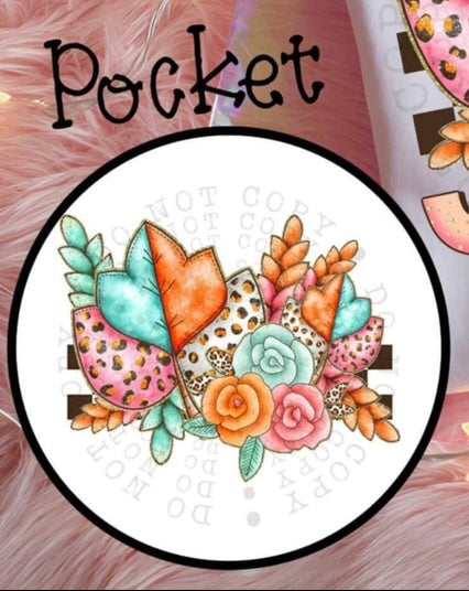 Autumn leaves Jesus please pocket 107288 DTF transfer