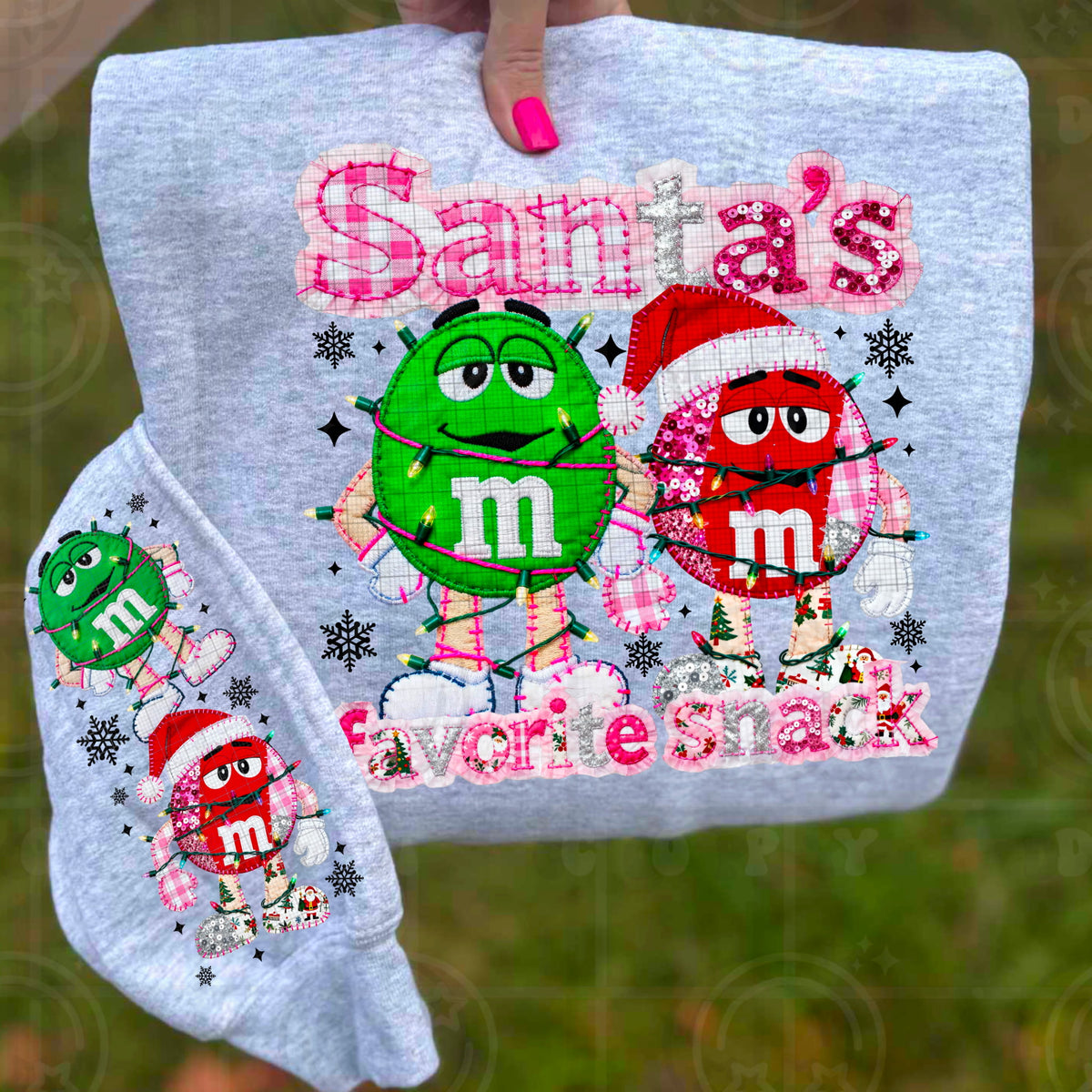 Santa’s Favorite Snack mm (front only) (HW) DTF transfer