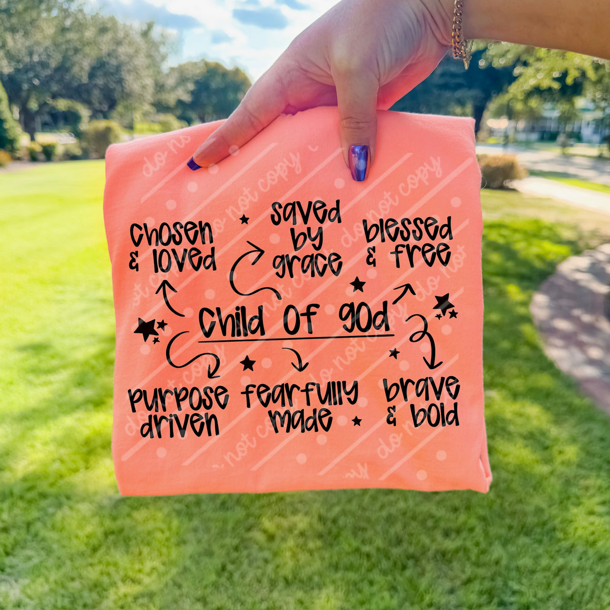 Child of god BLACK (scarlow) DTF transfer