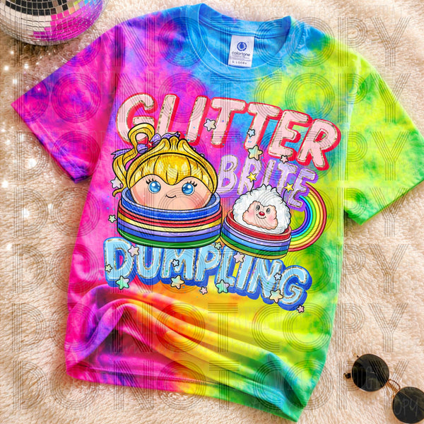 Glitter brite dumpling (SDD) DTF Transfer