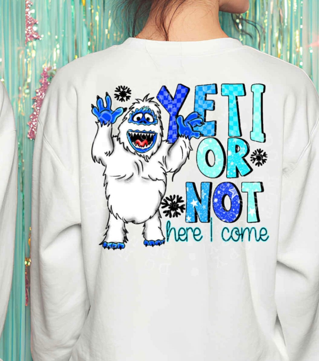 Yeti or Not here i come EXCLUSIVE (c’s) DTF transfer