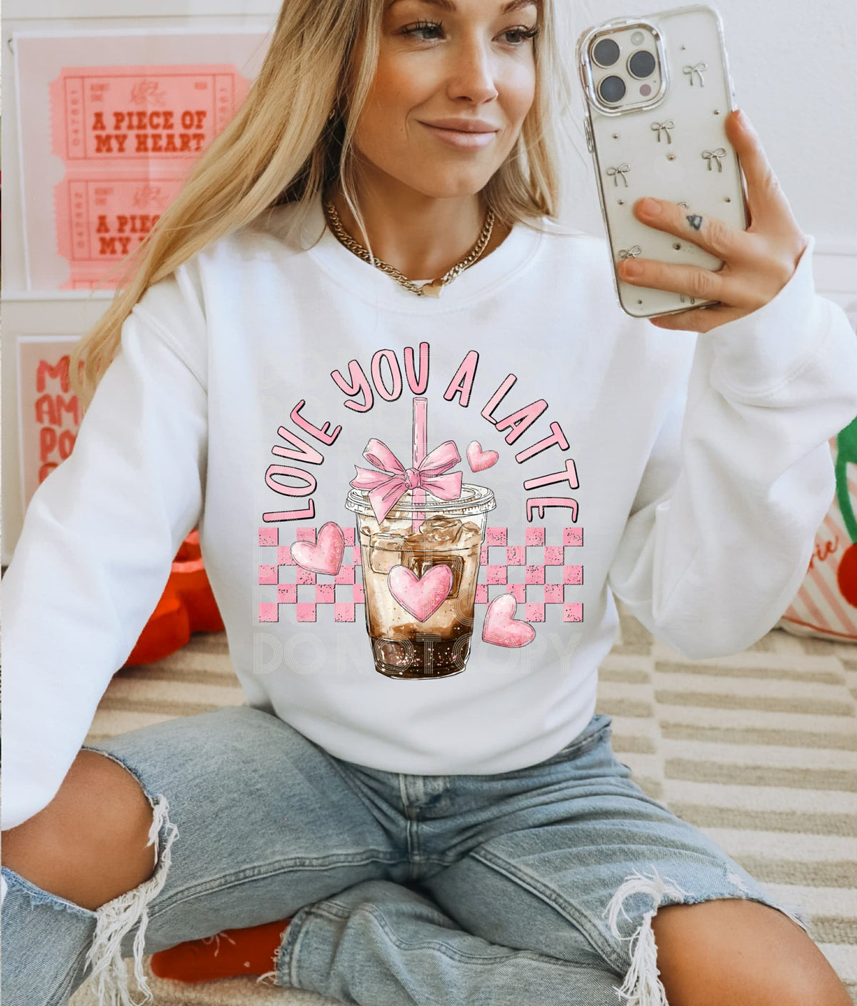 Love a latte sunday special DTF transfer