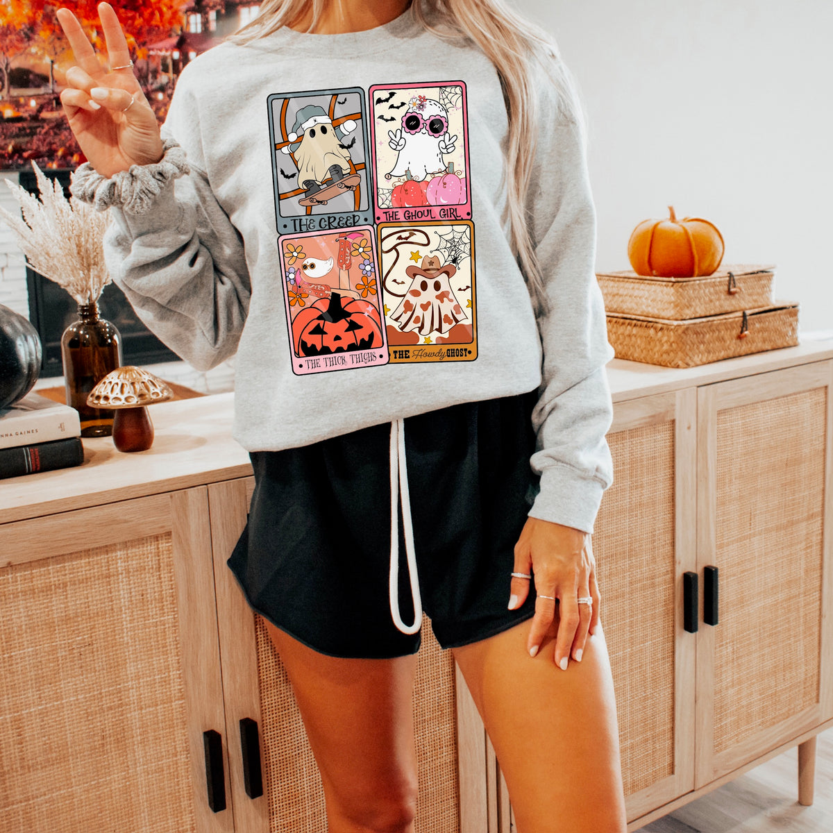 Four ghost tarot cards 113943 DTF transfer