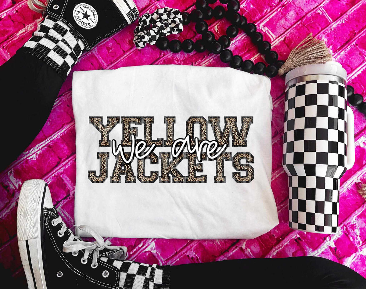 We are yellow jackets leopard filled (caplinger) 70982 DTF transfer
