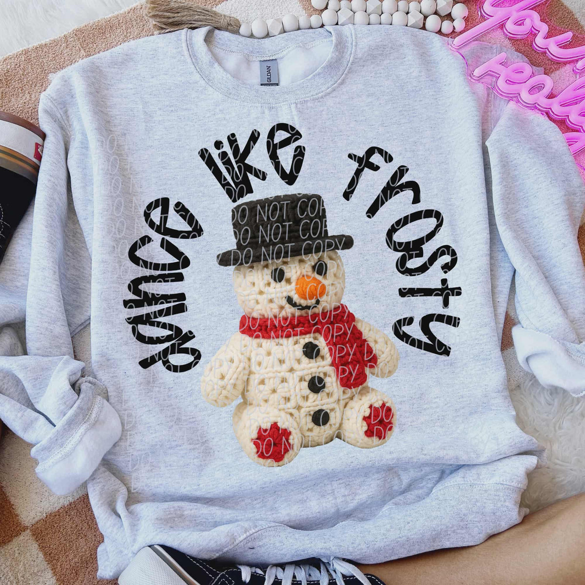 Go down in history Like snowman (city) DTF transfer