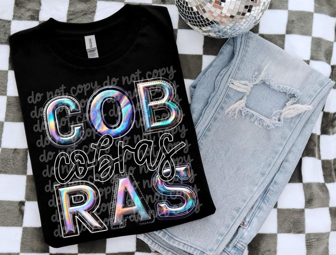 Cobras holographic 50708 DTF transfer