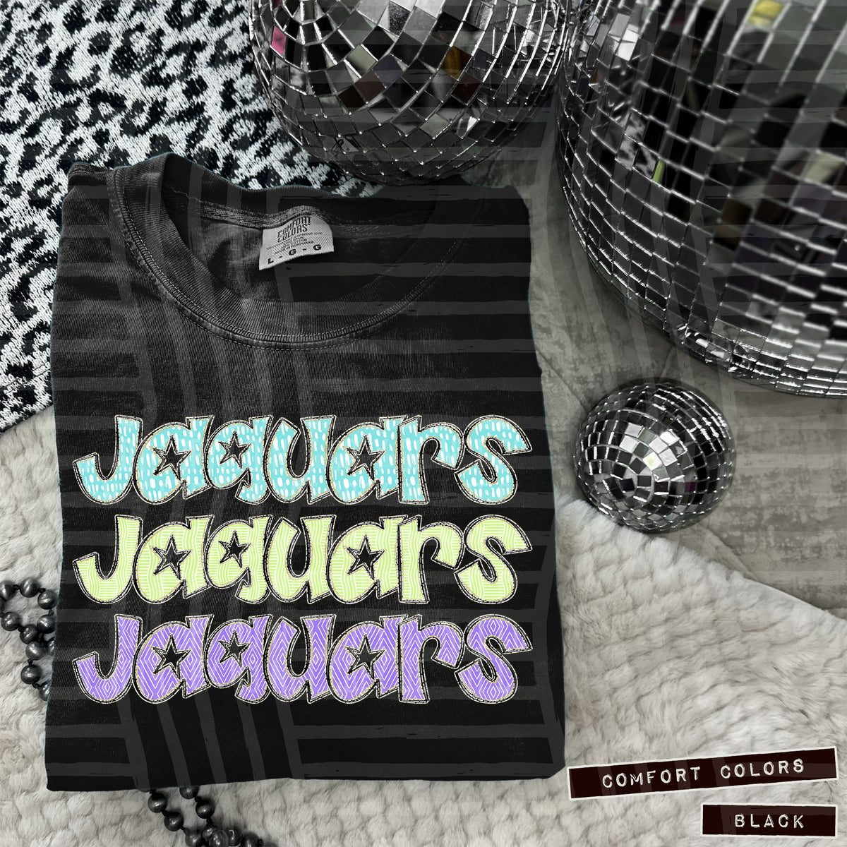 Jaguars Pastel Star Stacked (Caplinger) 101621 DTF transfer