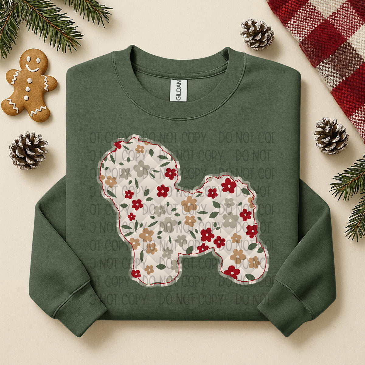 Bichon Floral (SWD) DTF TRANSFER