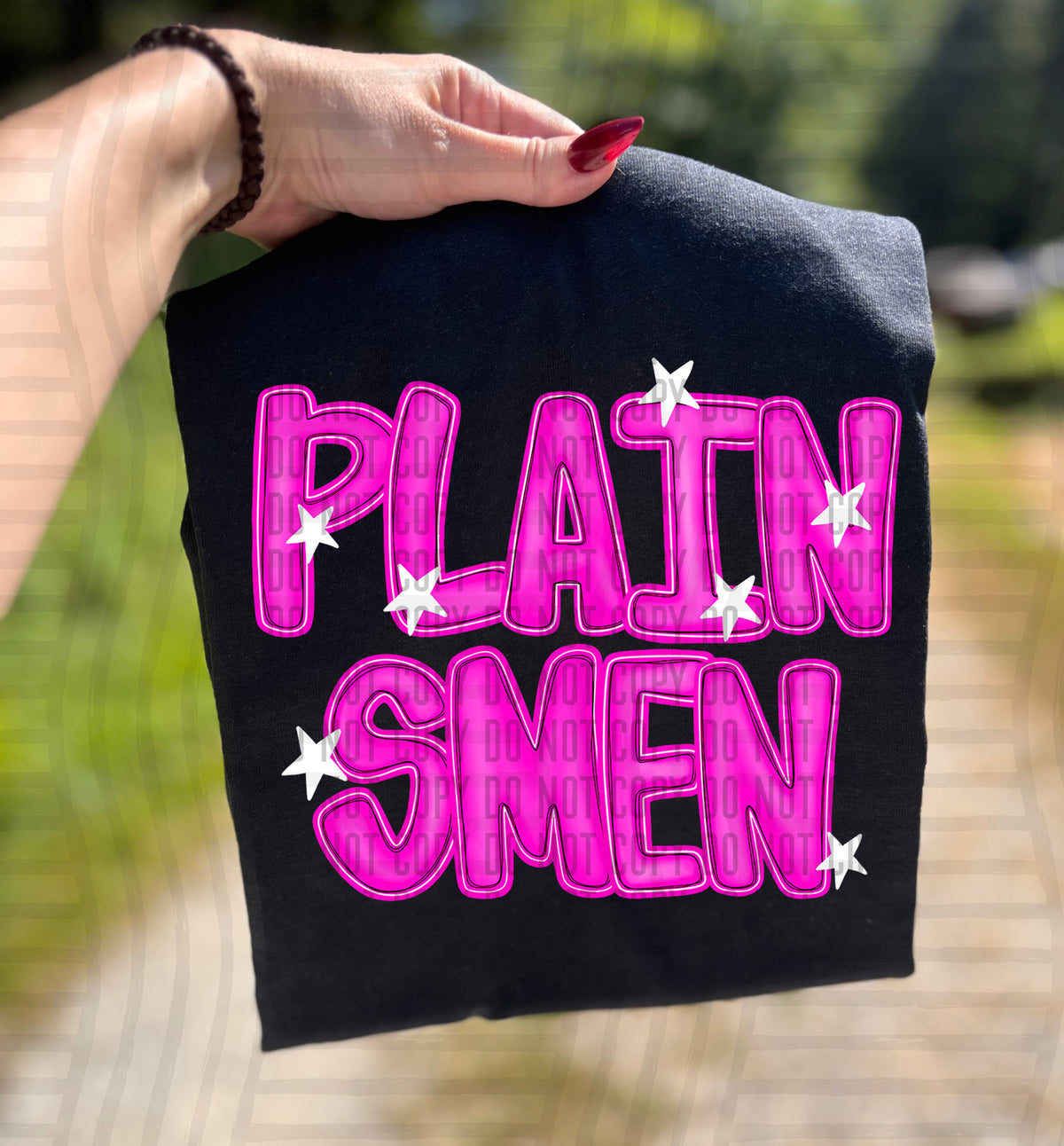 Plainsmen Pink And Preppy Split 112927 DTF transfer