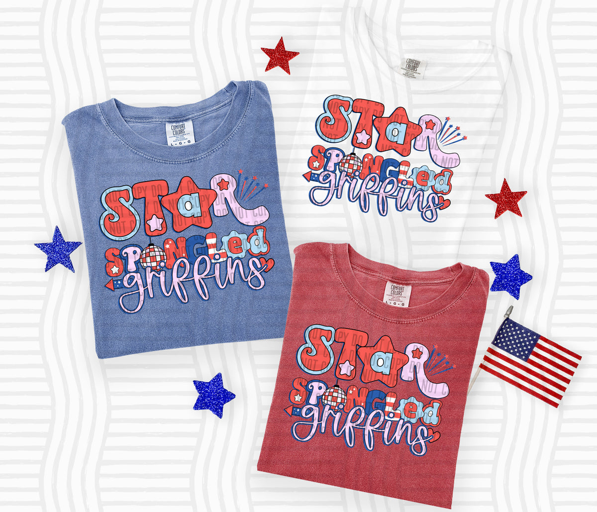 griffins star spangled banner (Caplinger) DTF Transfer