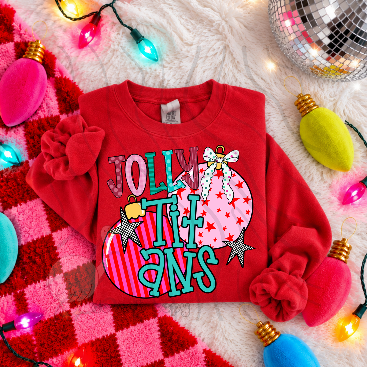 Jolly Titans pink ornaments (DKD) DTF Transfer