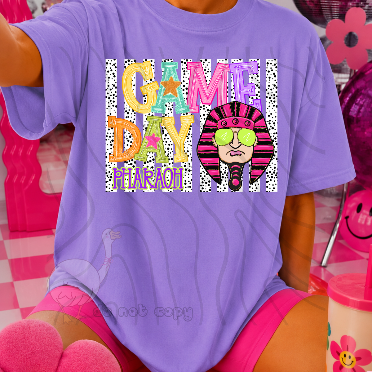 Pharoh poppy game day (DKD) DTF Transfer