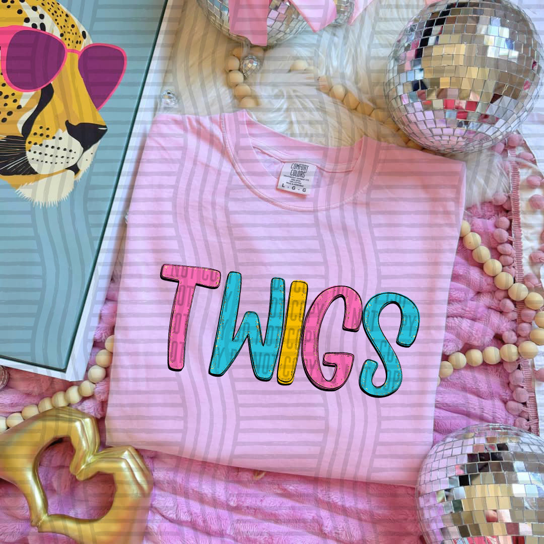 blue yellow and pink twigs stacked (Caplinger) DTF Transfer (Copy)
