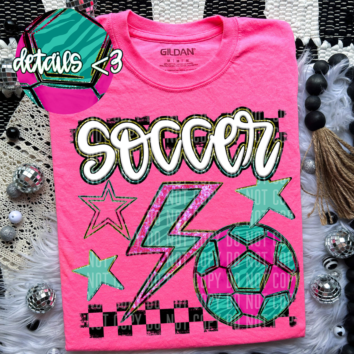 Soccer Rainbow Soccer (Caplinger) 97422 DTF transfer