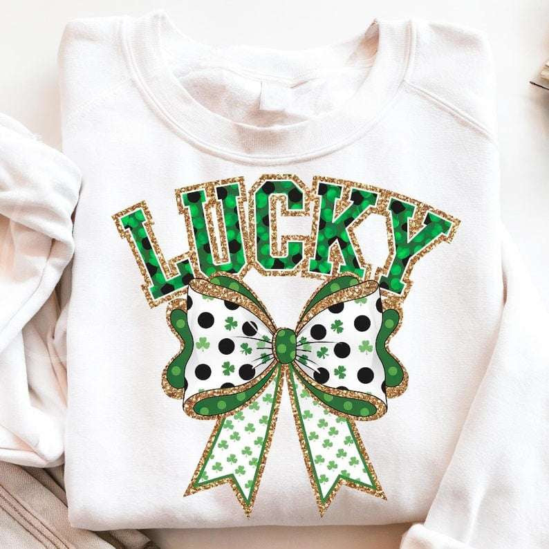Lucky St Patrick’s bow 75976 DTF transfer