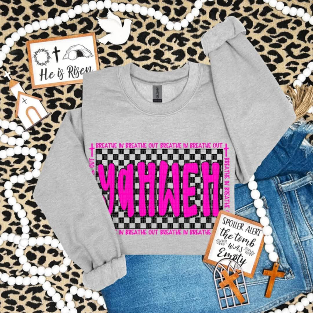 Yahweh pink 85776 DTF transfer
