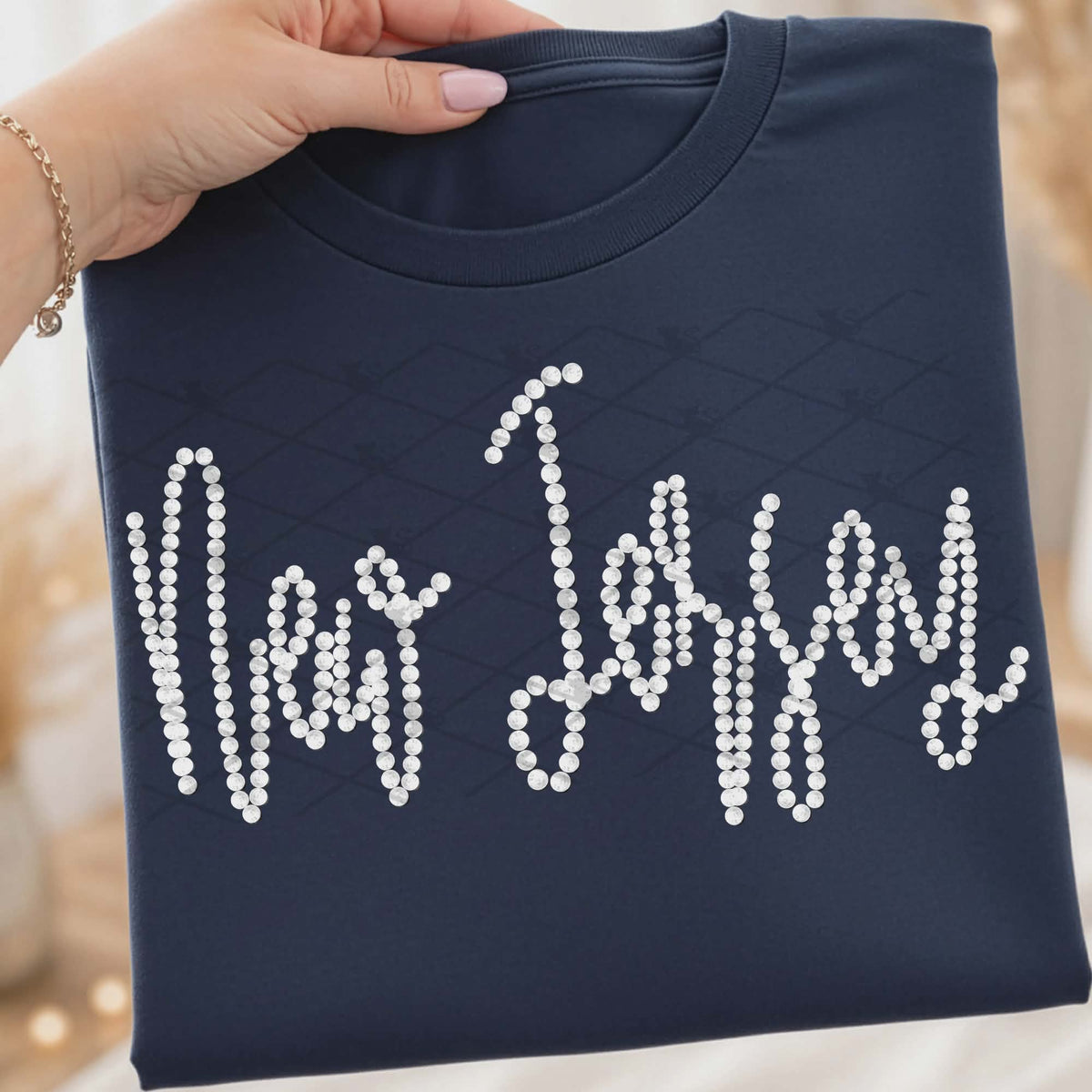 New Jersey faux beads (TTD) DTF Transfer