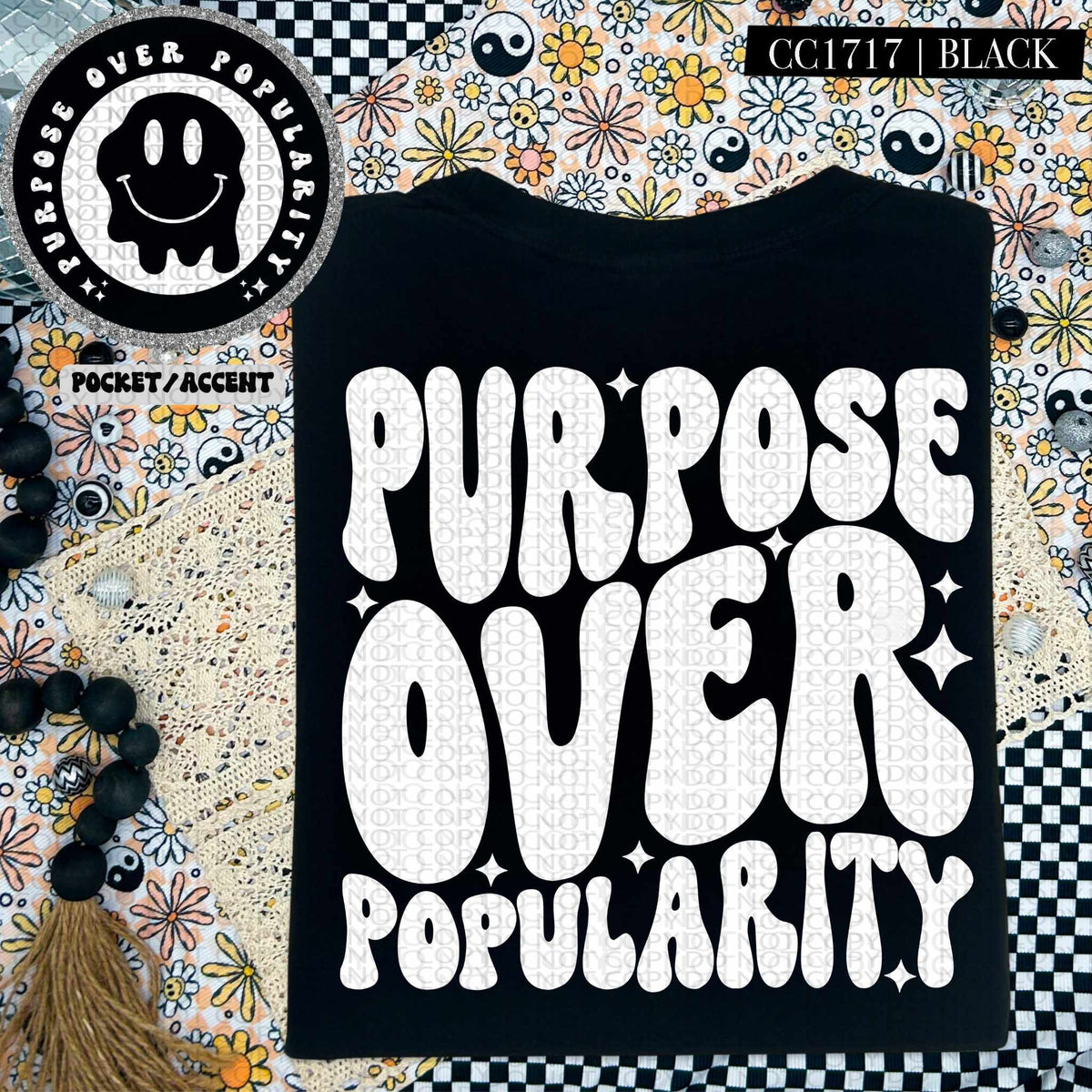 Purpose over popularity WHITE BACK (HW) 84680 DTF transfer