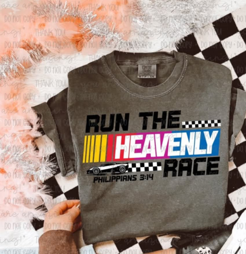 Run the heavenly race (OHD) 99513 DTF transfer