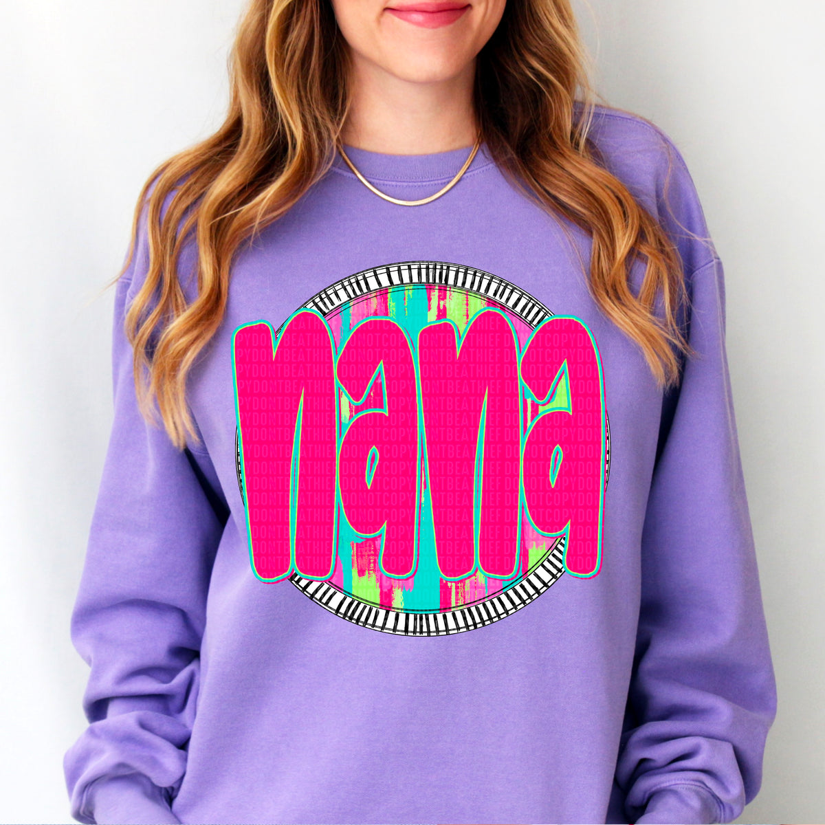 Nana pink font circle 106172 DTF transfer