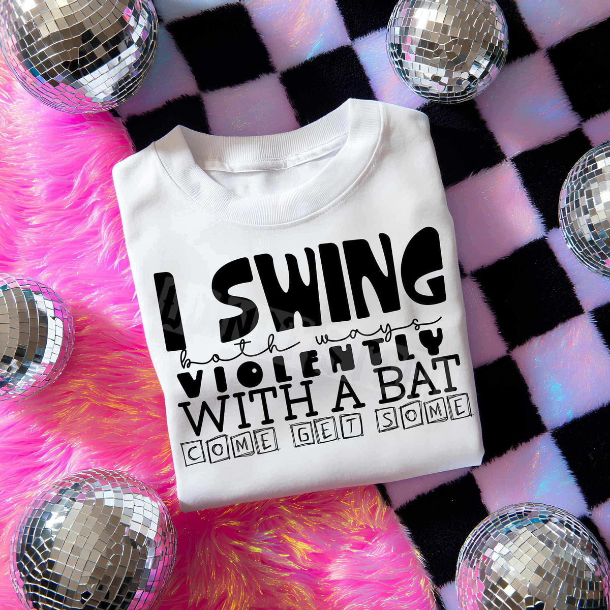 I swing both ways BLACK (c’s) DTF transfer