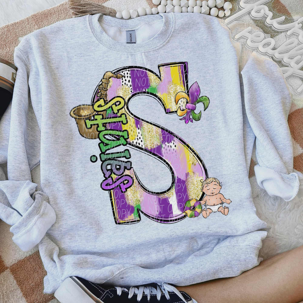 Saints Mardi Gras (city) DTF Transfer