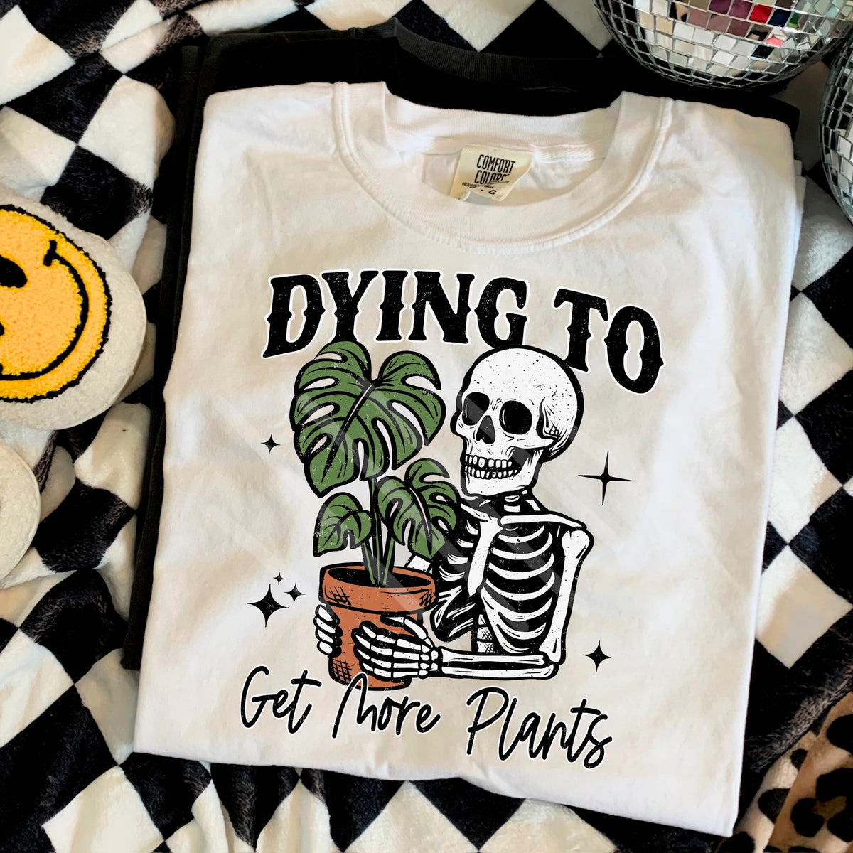 Dying to get more plants skeleton (scarlow) 114367 DTF transfer
