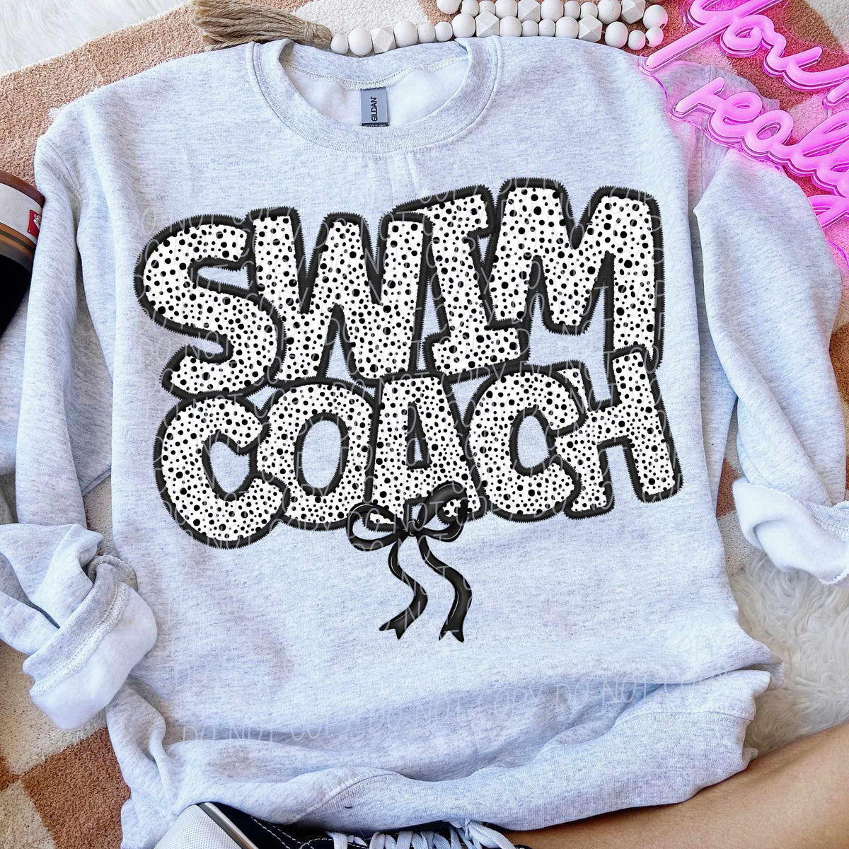 Swim coach dot filled (CITY) 82290 DTF transfer