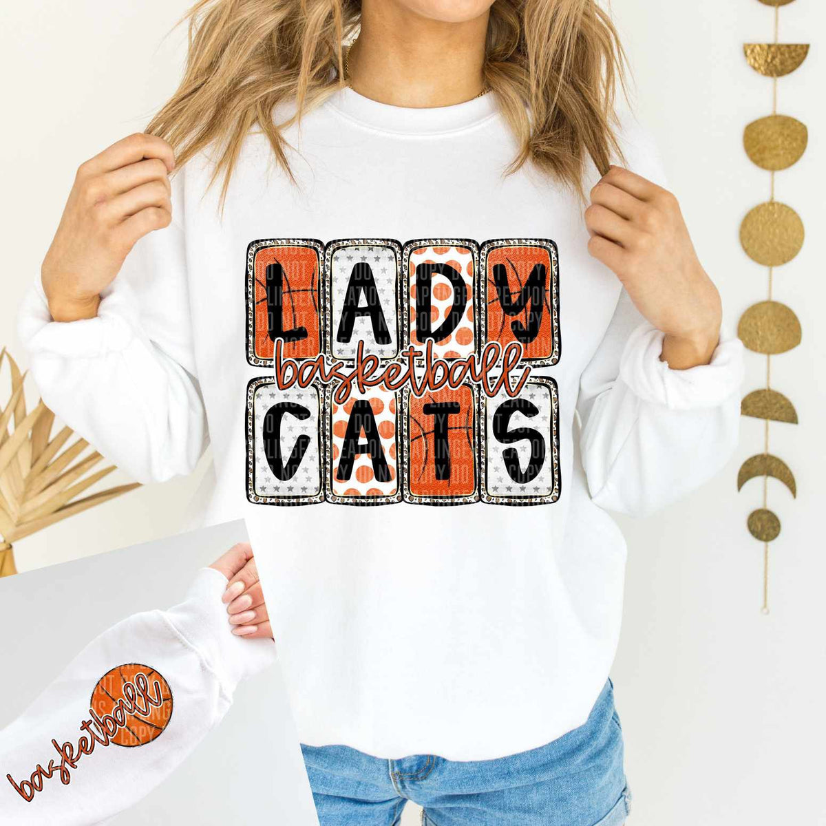 Lady cats Basketball FRONT (Caplinger) 82889 DTF transfer