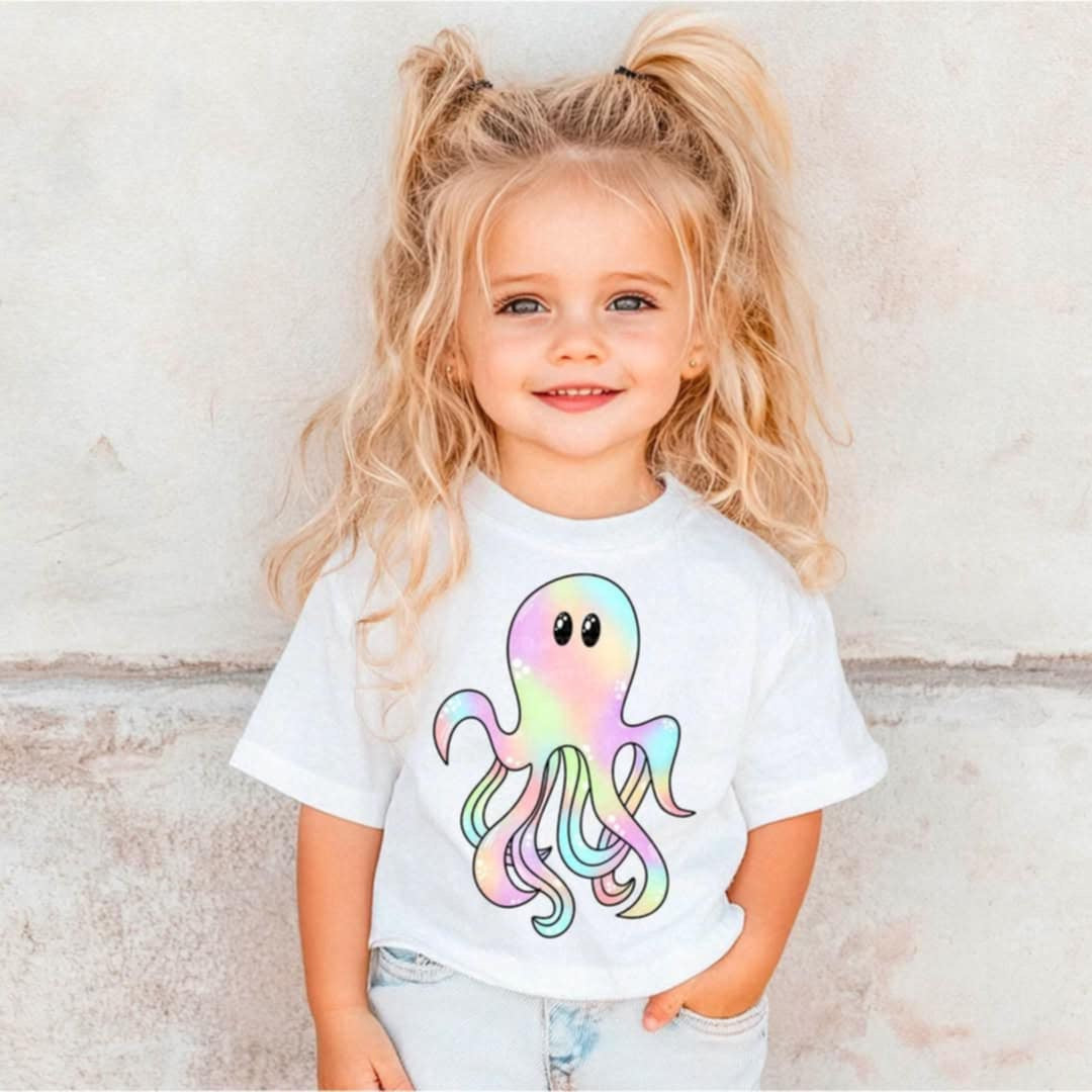 Rainbow octopus (CMD) 96152 DTF transfer