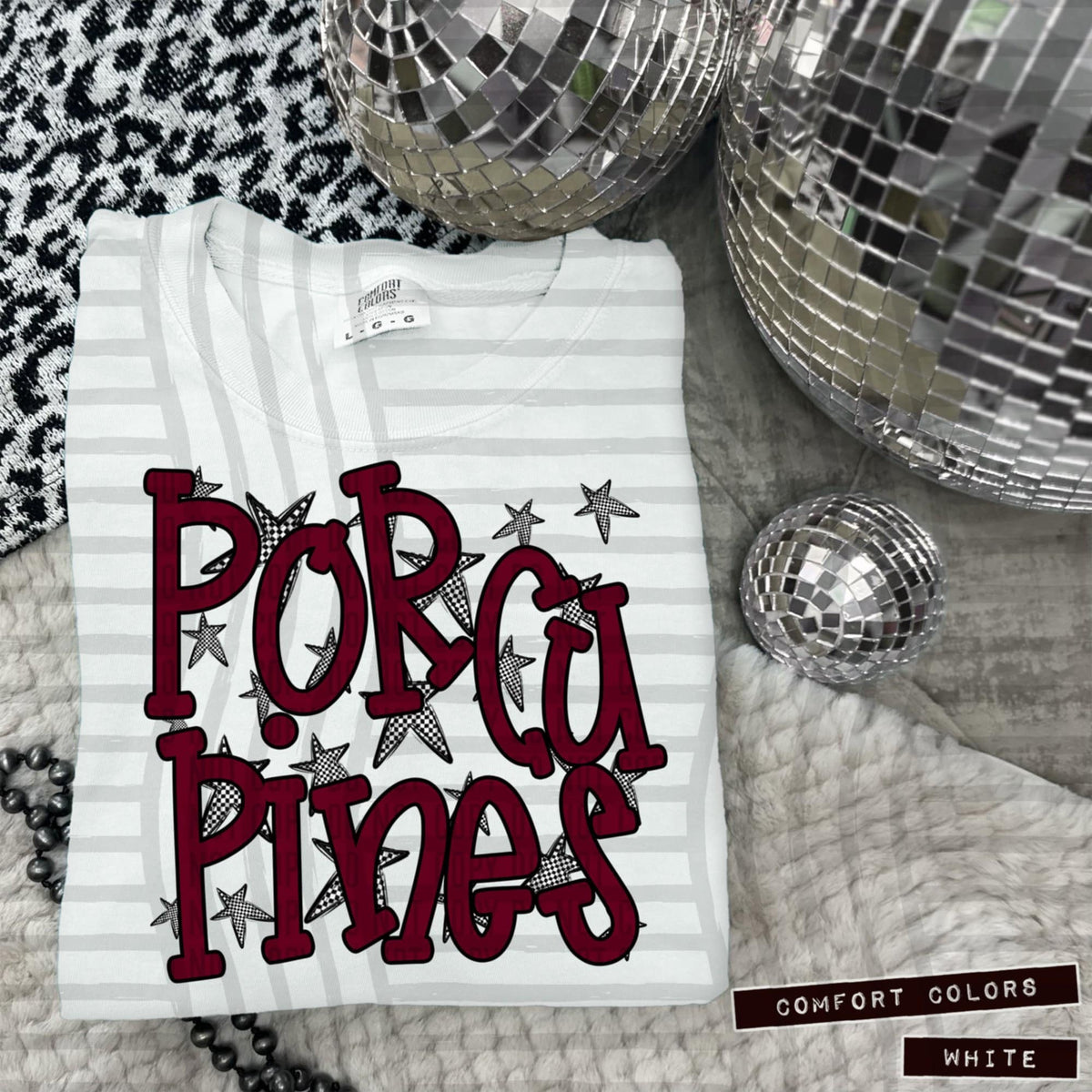 Maroon Staggered Mascots (Caplinger)