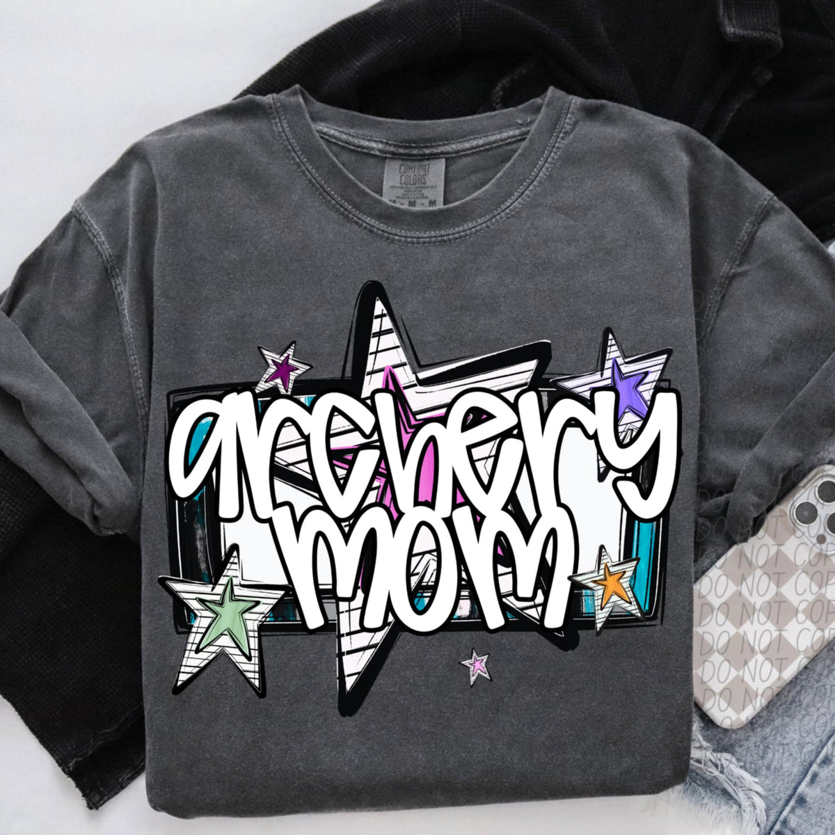 Archery mom stars (CITY) 85437 DTF transfer