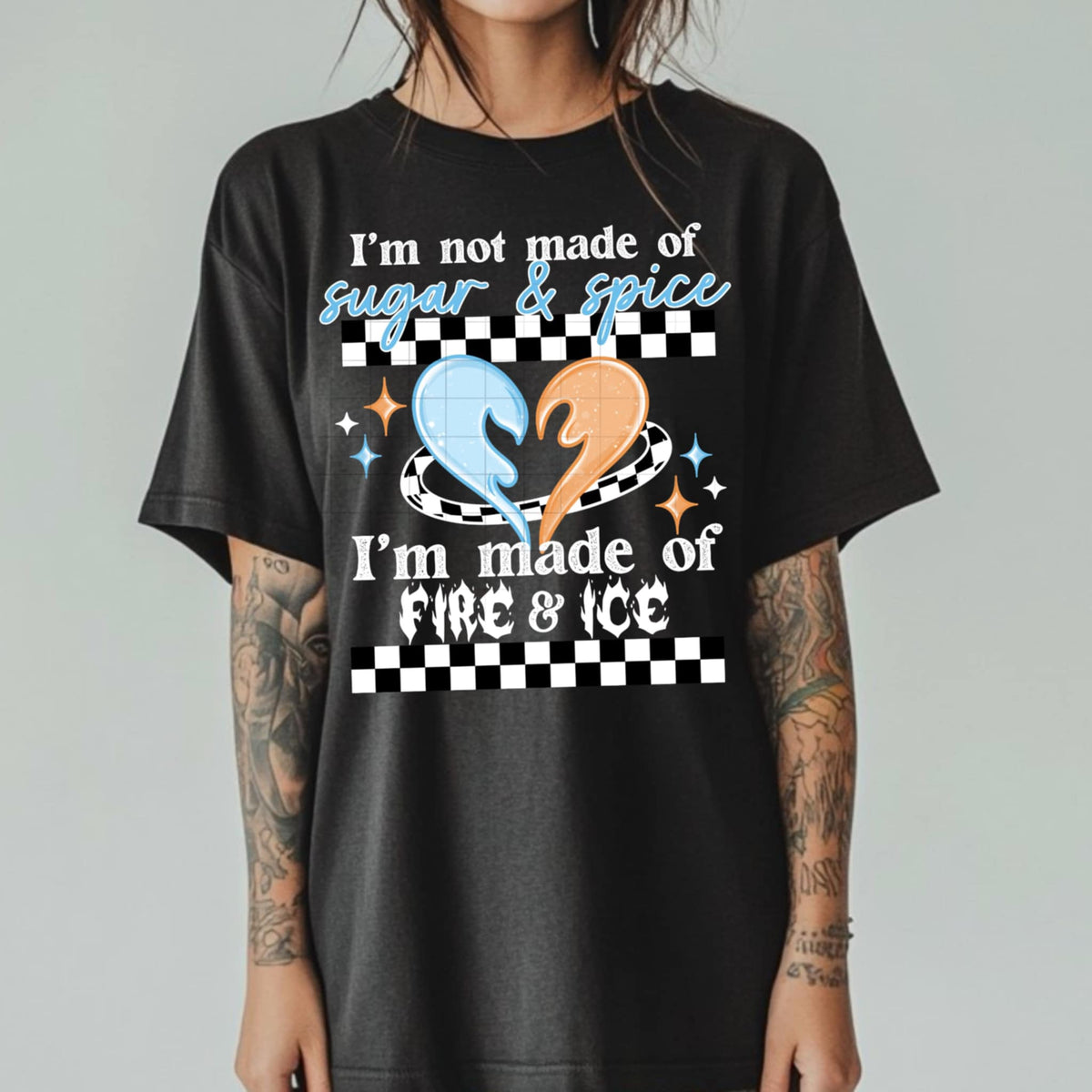 I’m not lade of sugar & spice WHITE (CSC) 87274 DTF transfer