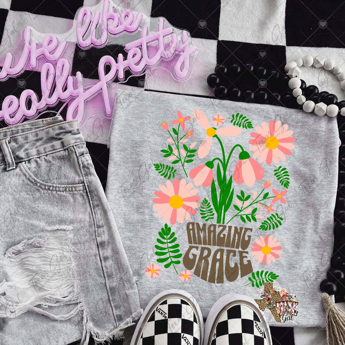 Amazing grace bouquet (Texasgal) DTF Transfer