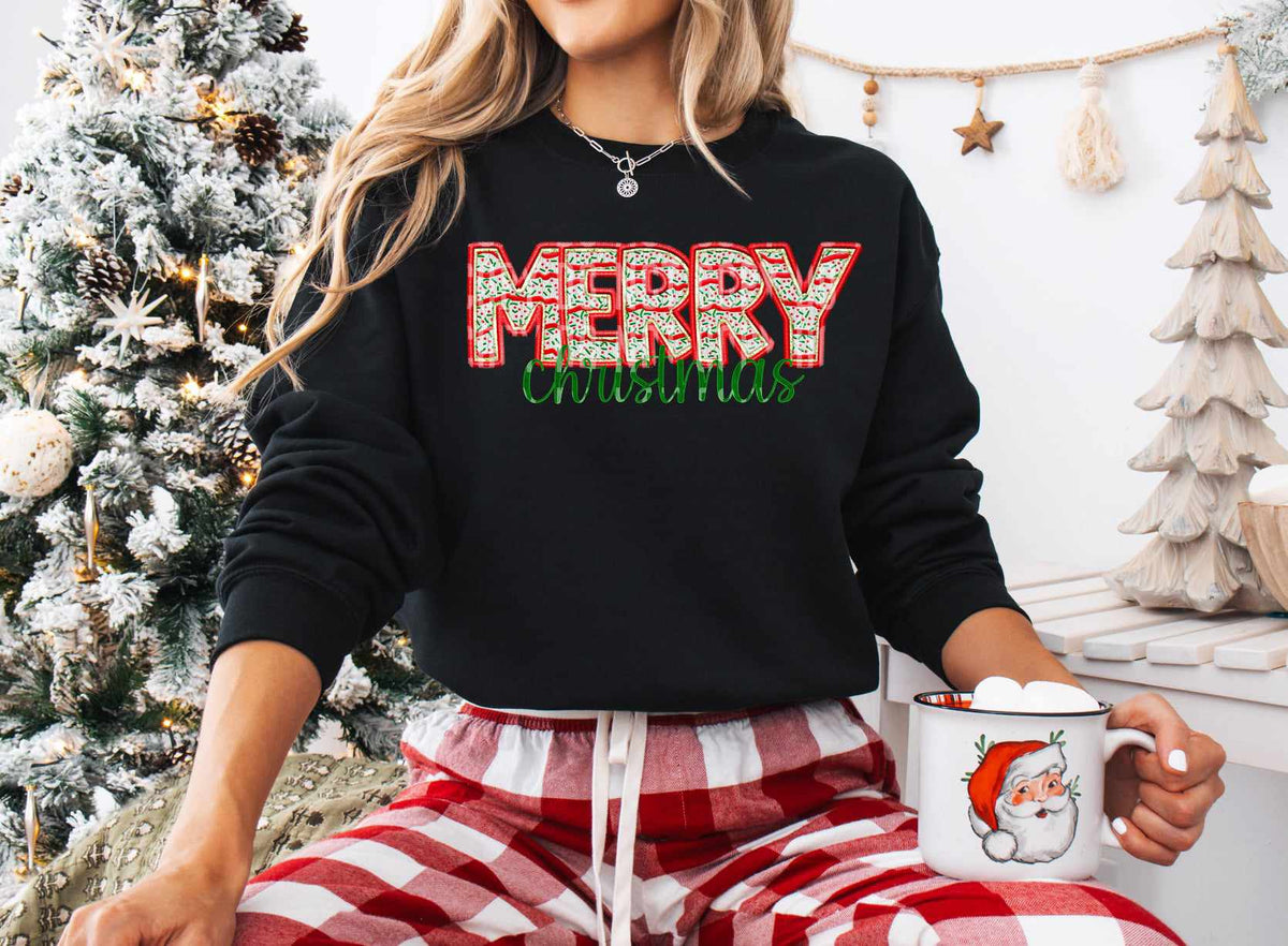 Merry Christmas cake filled (caplinger) 70997 DTF transfer