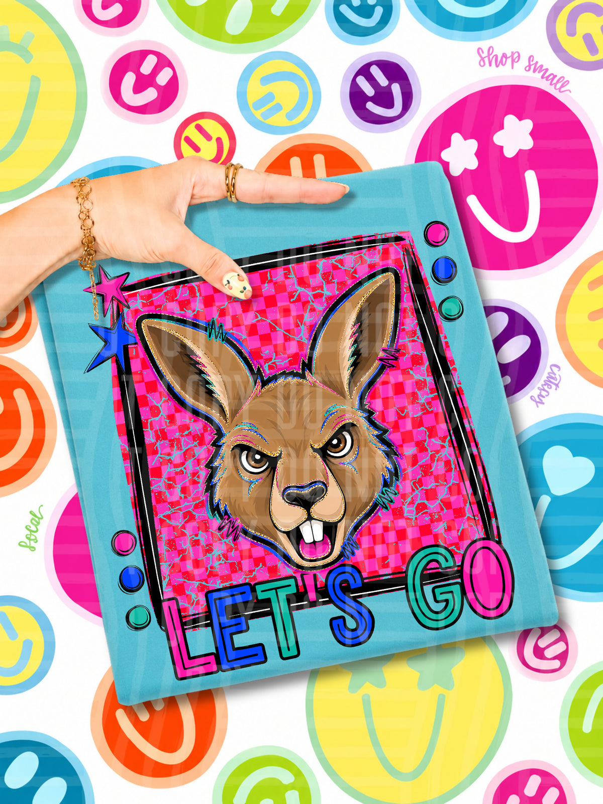 Lets go kangaroos candy mascots (Caplinger) DTF transfer
