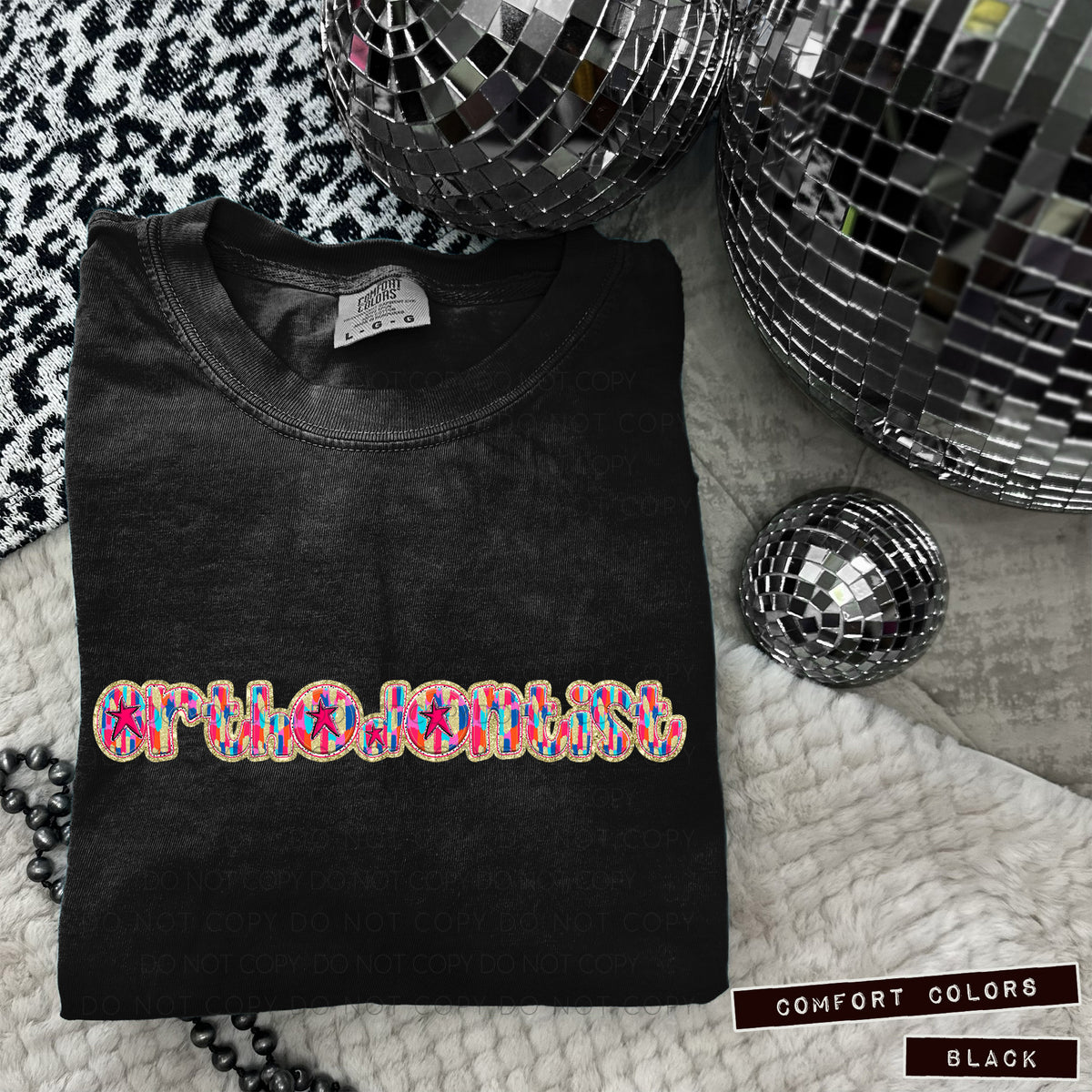 Orthodontist Tutti Brushstrokes (Caplinger) DTF transfer