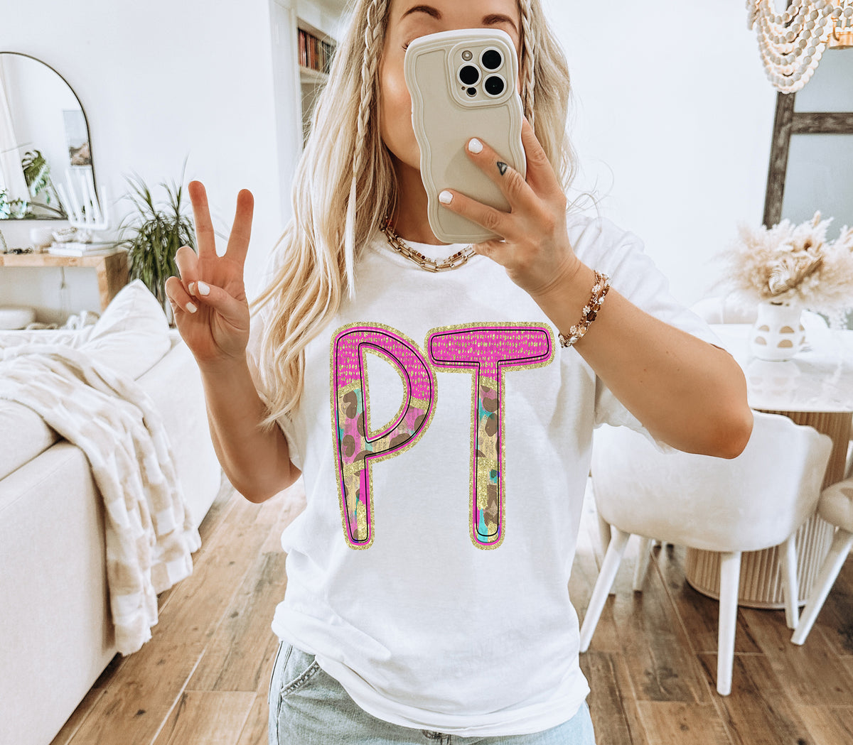 Pink and Leopard PT (Caplinger) DTF transfer