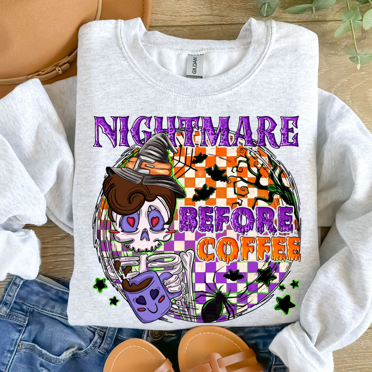 Nightmare Before Coffee-38360-DTF transfer
